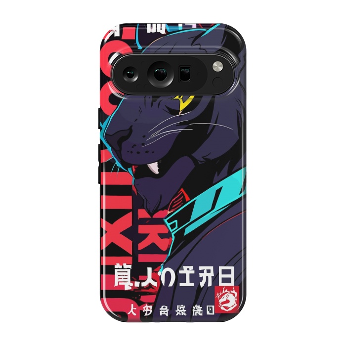 Pixel 9 pro StrongFit Cyberpunk Blue Panther by LM2Kone