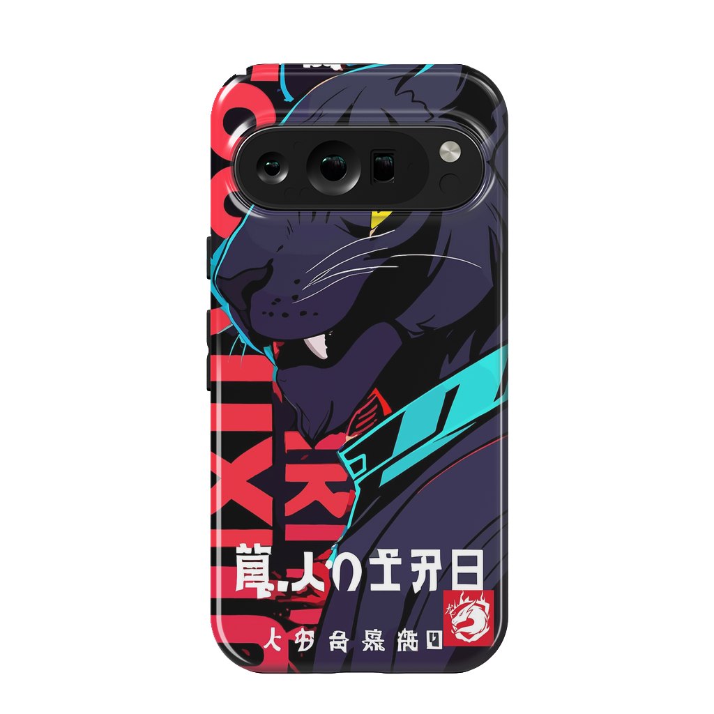 Pixel 9 pro StrongFit Cyberpunk Blue Panther by LM2Kone