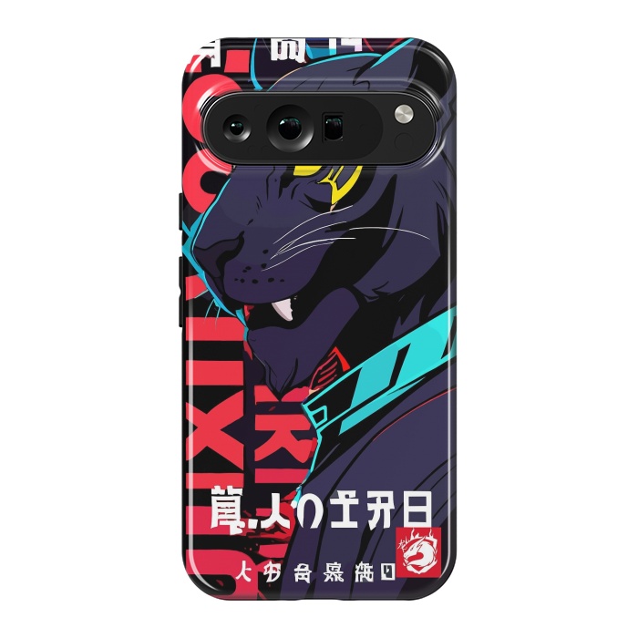 Pixel 9 Pro XL StrongFit Cyberpunk Blue Panther by LM2Kone