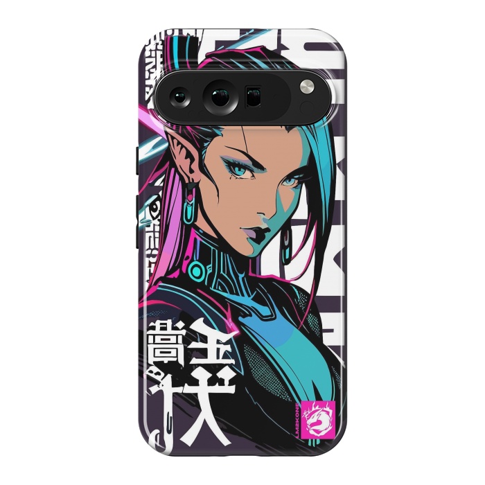 Pixel 9 Pro XL StrongFit Cyberpunk Neon Woman by LM2Kone