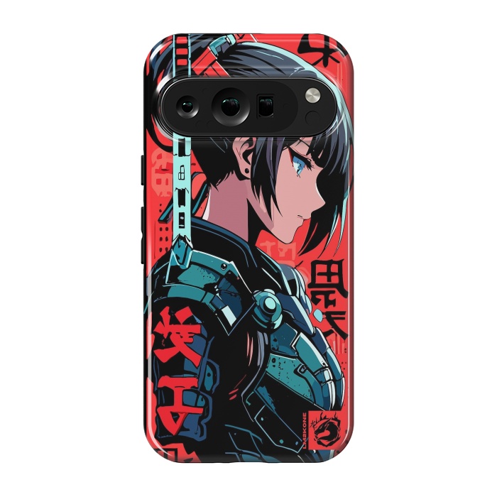 Pixel 9 pro StrongFit Cyberpunk Kanji Woman by LM2Kone