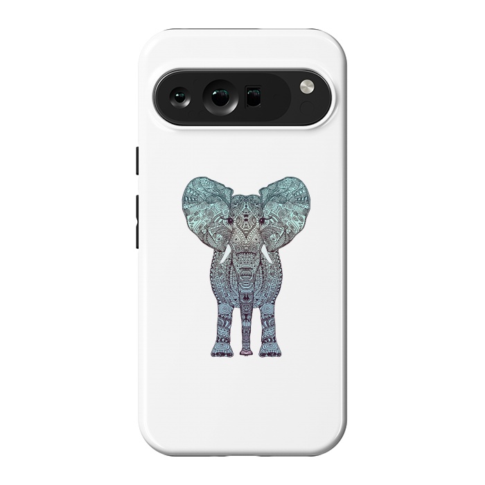 Pixel 9 Pro XL StrongFit Elephant Blue by Monika Strigel