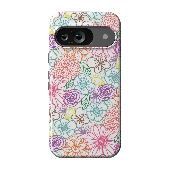 Pixel 9 StrongFit Bright Floral by TracyLucy Designs