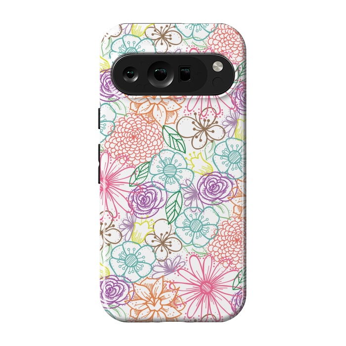 Pixel 9 pro StrongFit Bright Floral by TracyLucy Designs