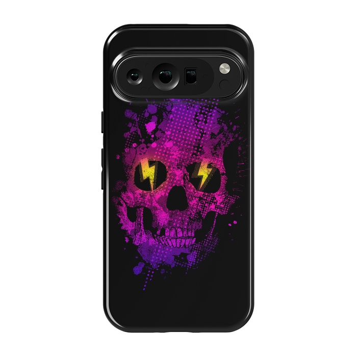 Pixel 9 pro StrongFit Acid Skull by Mitxel Gonzalez