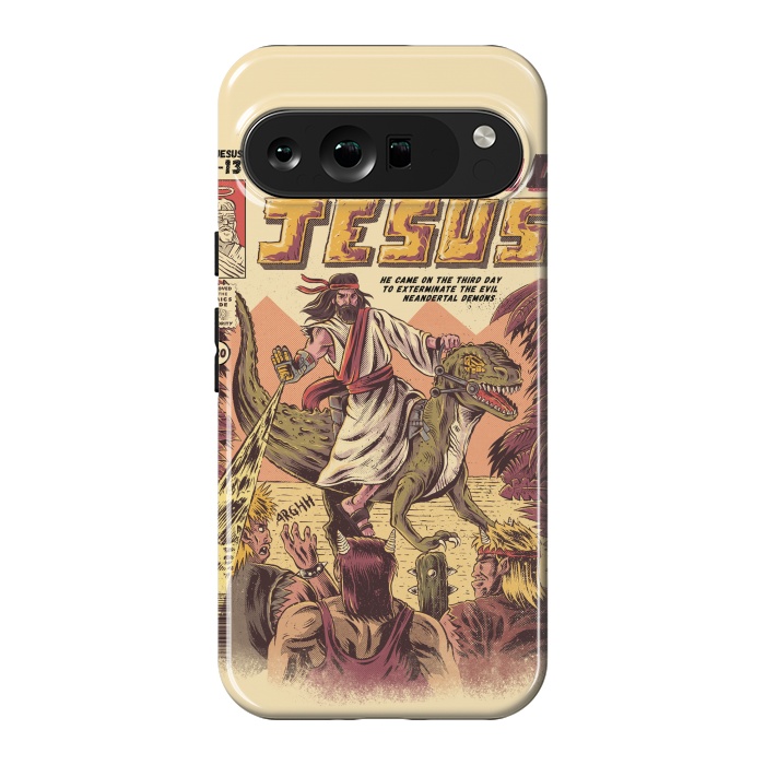 Pixel 9 Pro XL StrongFit JURASSIC JESUS by Ilustrata