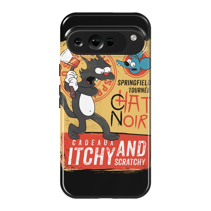 Pixel 9 Pro XL StrongFit Chat Noir Simpsons by Ilustrata