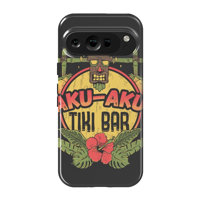 Pixel 9 pro StrongFit Aku Aku - Tiki Bar by Ilustrata