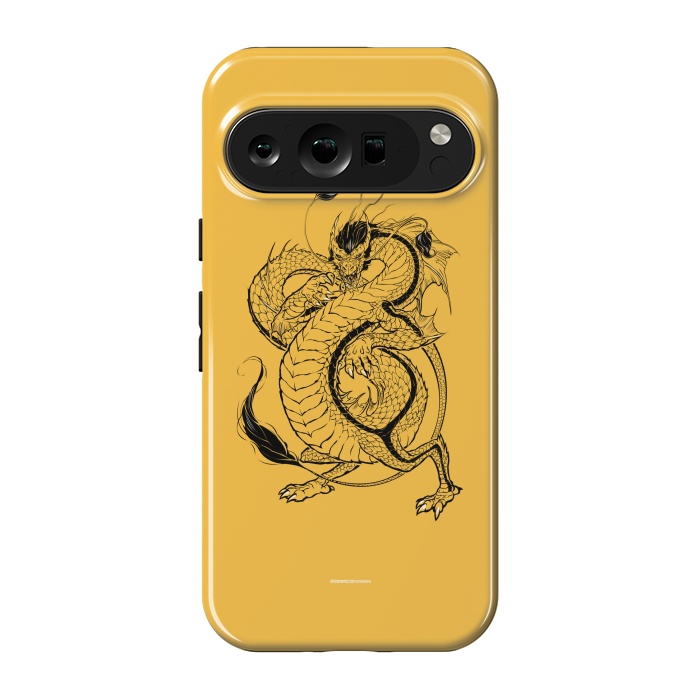 Pixel 9 pro StrongFit Black Dragon by Draco