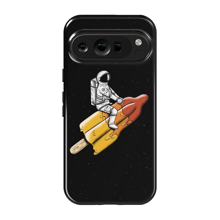 Pixel 9 pro StrongFit Astronaut Melted Rocket by Coffee Man