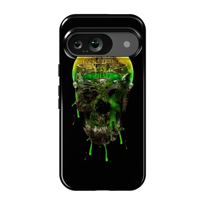 Pixel 9 StrongFit Haunted Skull by Riza Peker