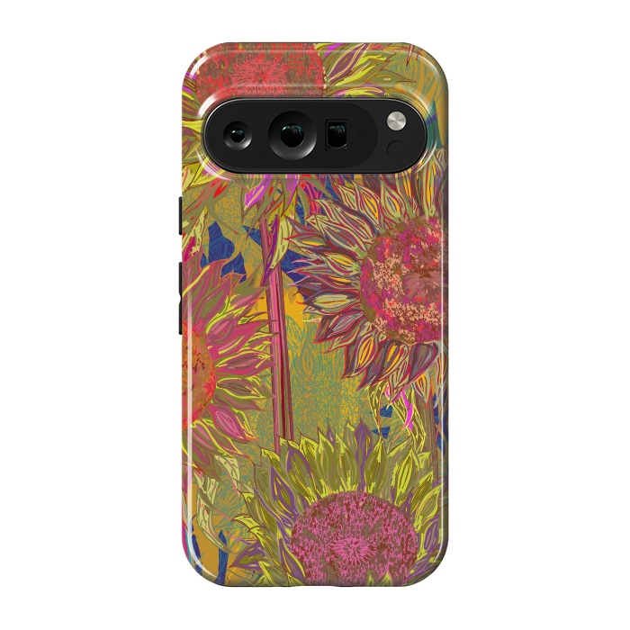 Pixel 9 pro StrongFit Sunflowers by Lotti Brown