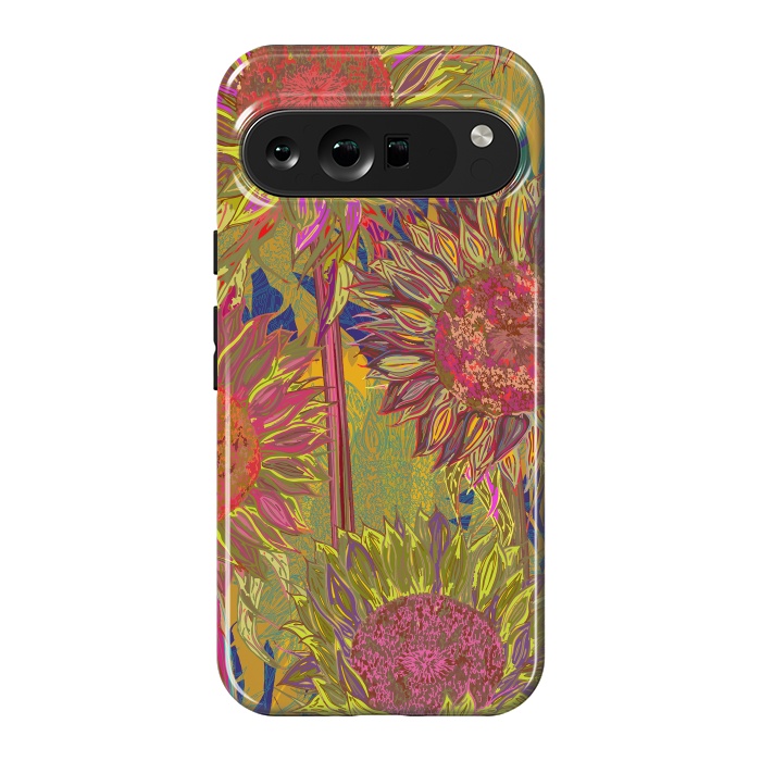 Pixel 9 Pro XL StrongFit Sunflowers by Lotti Brown