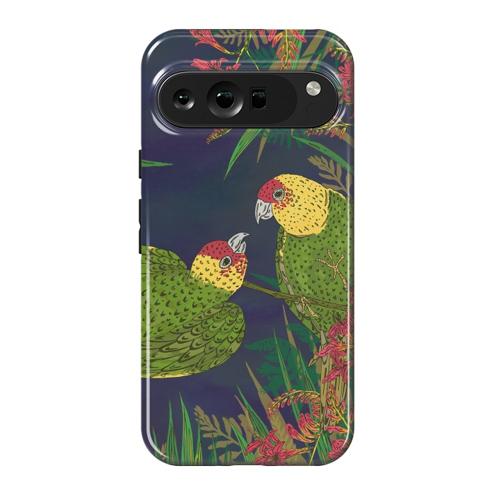 Pixel 9 Pro XL StrongFit Parakeets in Paradise by Lotti Brown