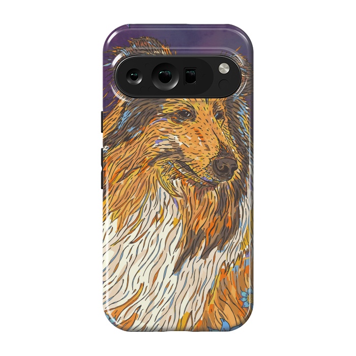 Pixel 9 pro StrongFit Rough Collie by Lotti Brown