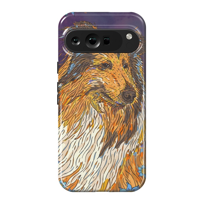 Pixel 9 Pro XL StrongFit Rough Collie by Lotti Brown