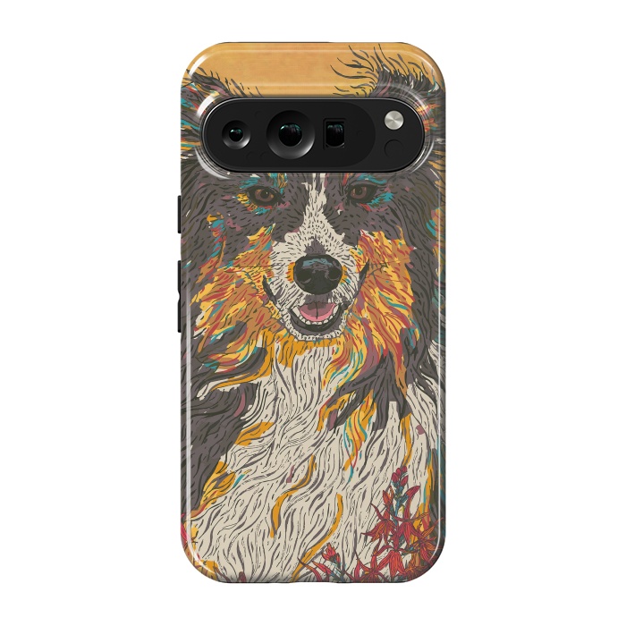 Pixel 9 pro StrongFit Border Collie by Lotti Brown