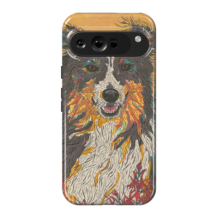 Pixel 9 Pro XL StrongFit Border Collie by Lotti Brown