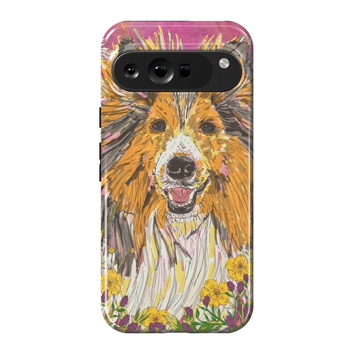 Pixel 9 Pro XL StrongFit Shetland Sheepdog (Sheltie) by Lotti Brown