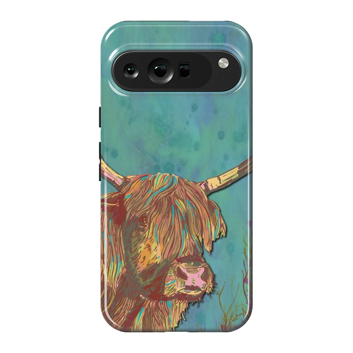 Pixel 9 Pro XL StrongFit Highland Cow by Lotti Brown