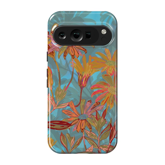 Pixel 9 pro StrongFit Fantasy Fall Flowers by Lotti Brown