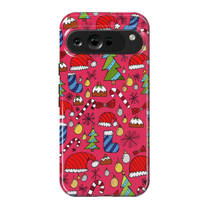 Pixel 9 Pro XL StrongFit The Christmas Pattern by Steve Wade (Swade)