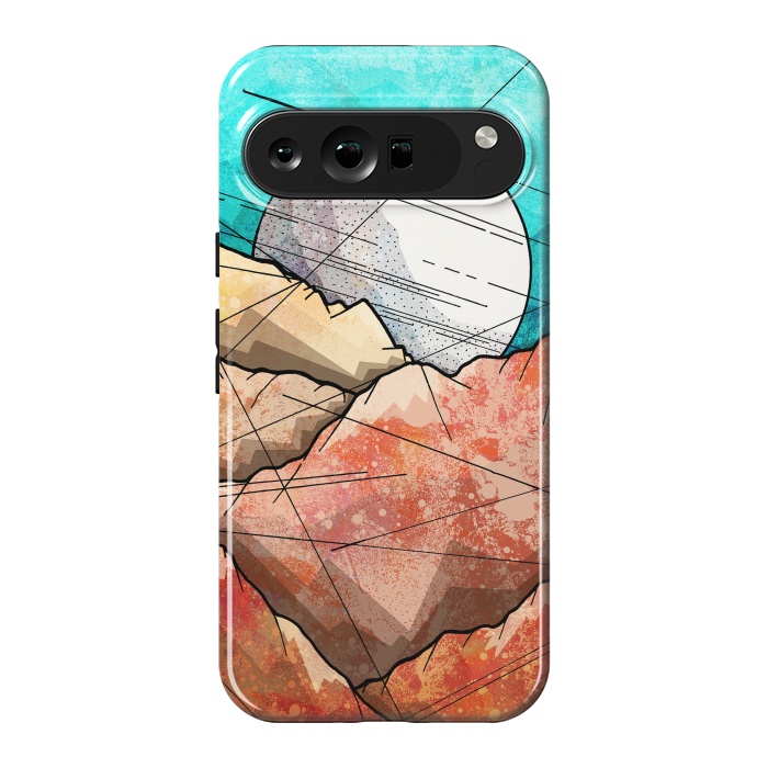 Pixel 9 Pro XL StrongFit Copper rocks under the moon by Steve Wade (Swade)