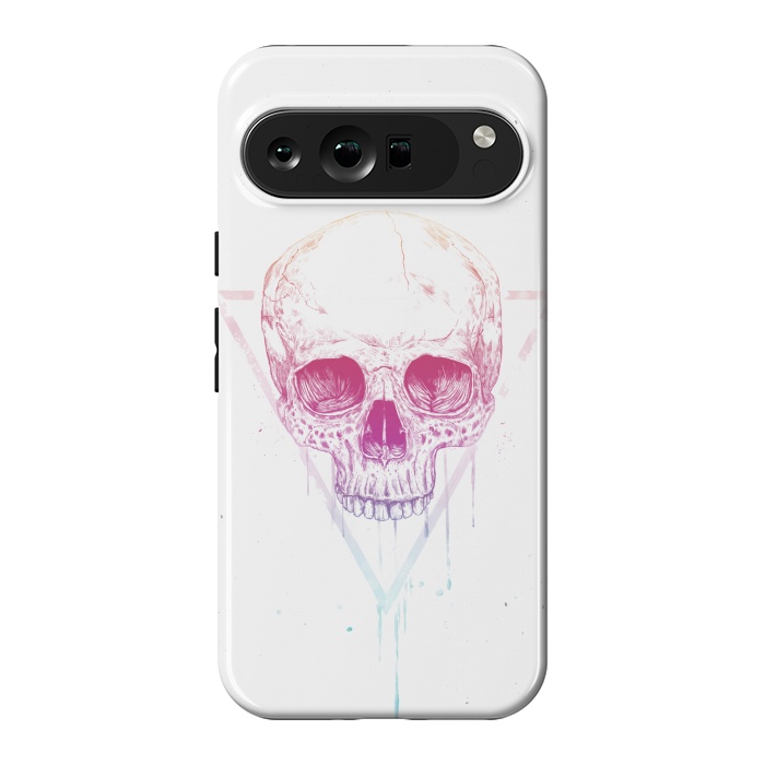 Pixel 9 Pro XL StrongFit Skull in triangle I by Balazs Solti