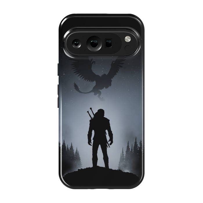 Pixel 9 pro StrongFit White Wolf by Denis Orio Ibañez