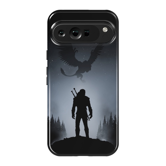 Pixel 9 Pro XL StrongFit White Wolf by Denis Orio Ibañez