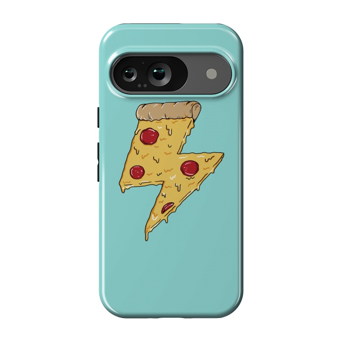 Pixel 9 StrongFit Pizza power green by Coffee Man