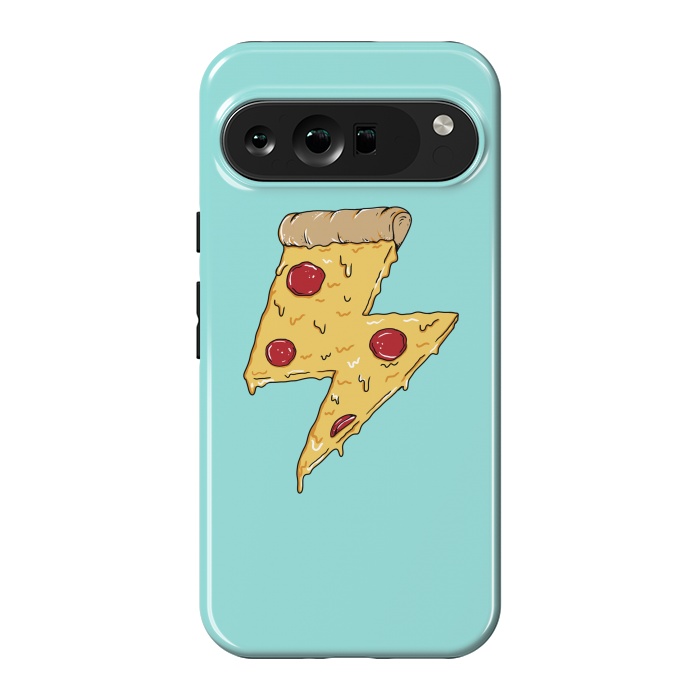 Pixel 9 Pro XL StrongFit Pizza power green by Coffee Man