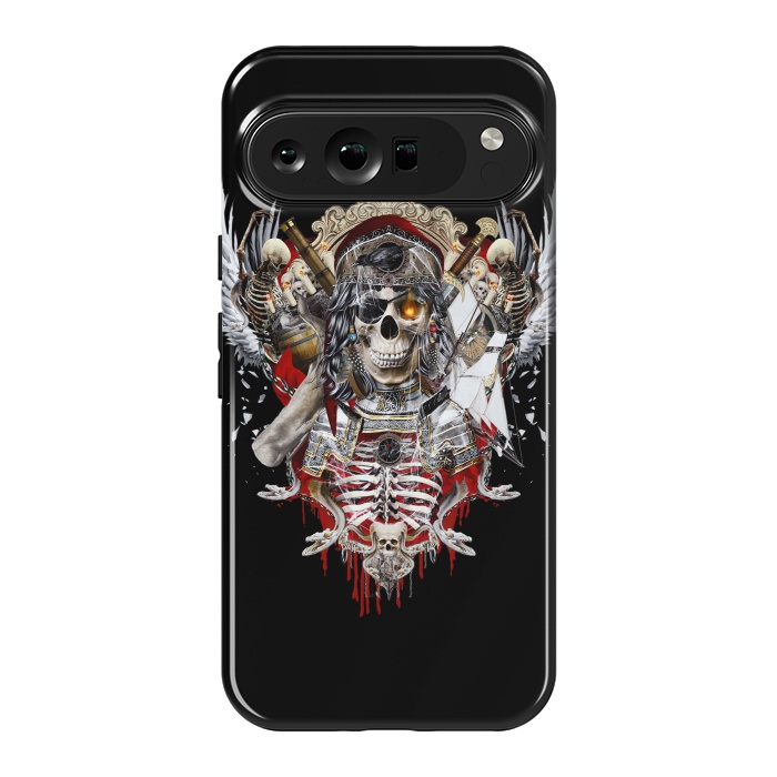 Pixel 9 Pro XL StrongFit Pirate Skull by Riza Peker