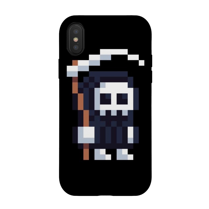 iPhone Xs / X StrongFit Grim Pixel by Afif Quilimo