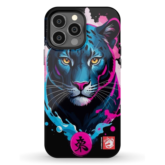 iPhone 13 Pro Max StrongFit Blue and Pink Panther by LM2Kone