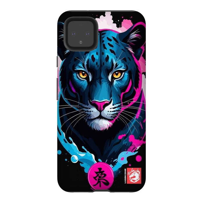 Pixel 4XL StrongFit Blue and Pink Panther by LM2Kone