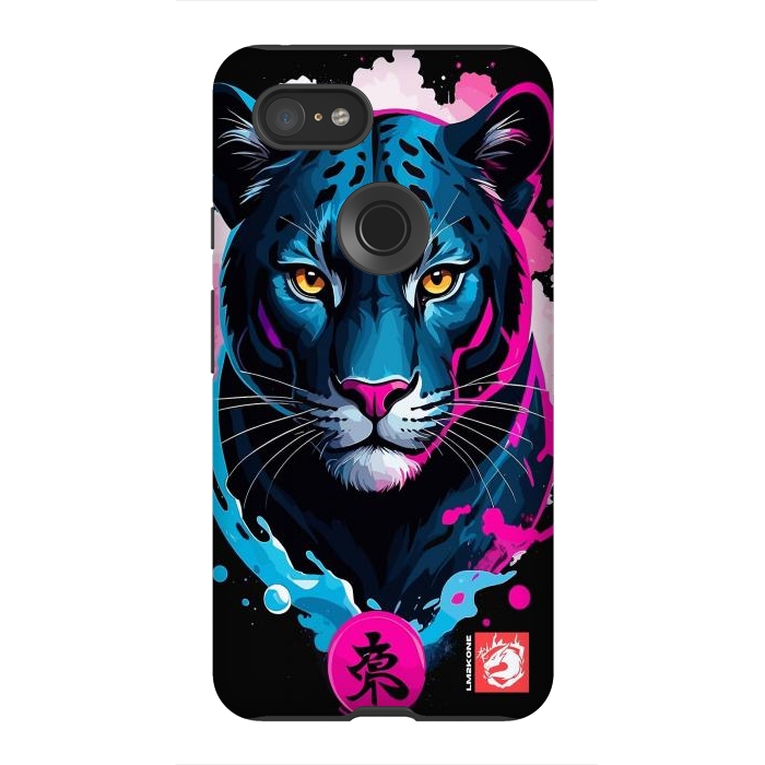 Pixel 3XL StrongFit Blue and Pink Panther by LM2Kone