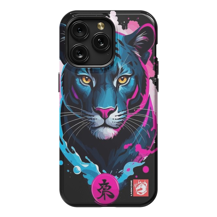 iPhone 15 Pro Max StrongFit Blue and Pink Panther by LM2Kone