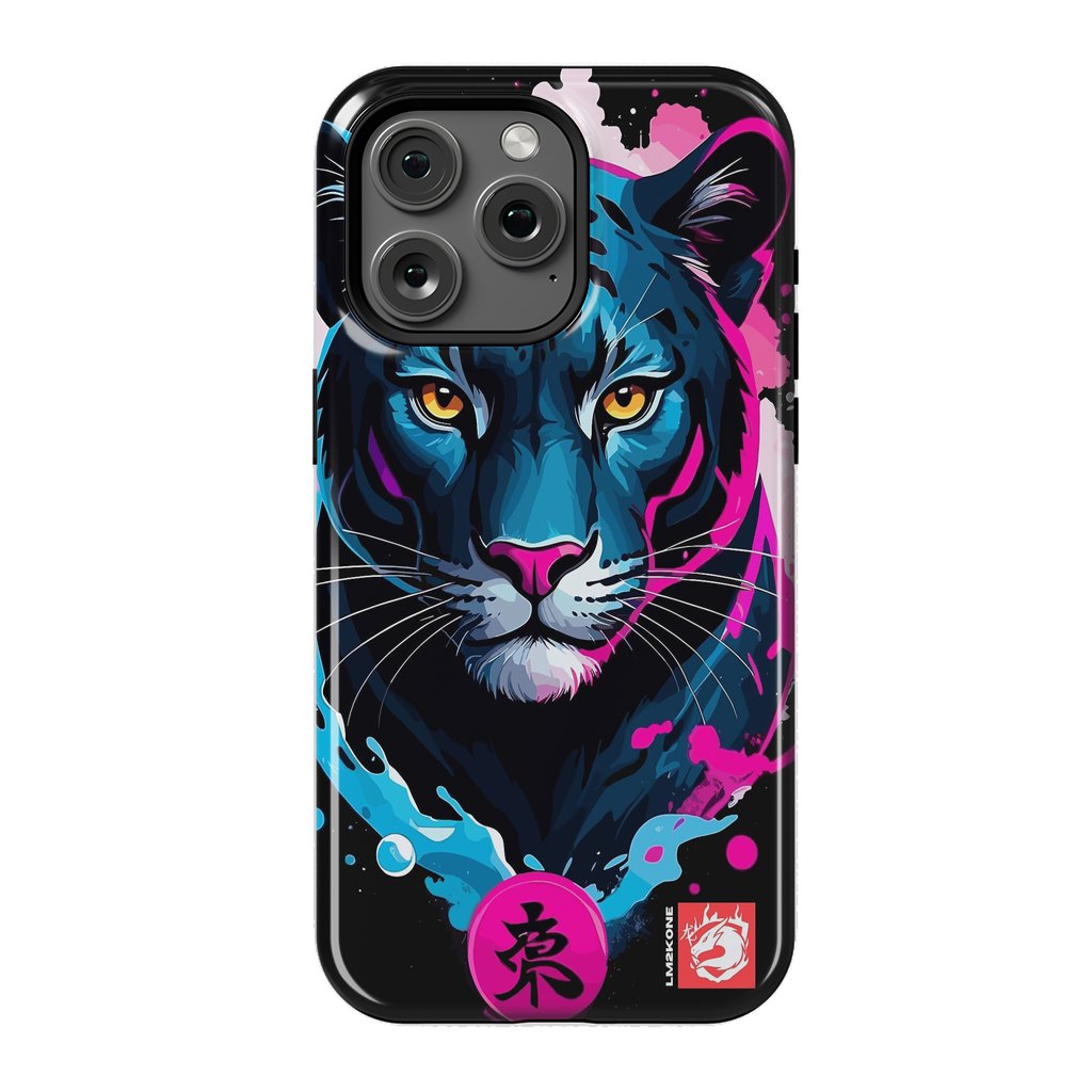 iPhone 15 Pro Max StrongFit Blue and Pink Panther by LM2Kone