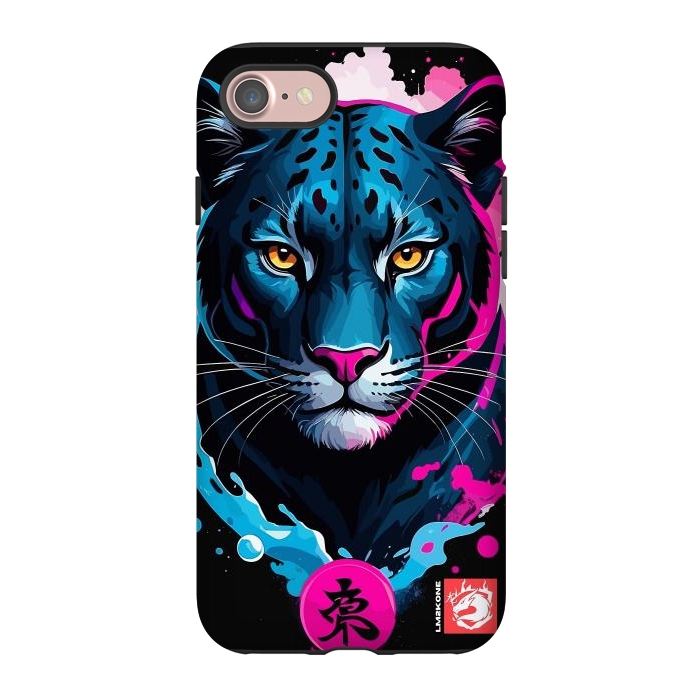 iPhone 7 StrongFit Blue and Pink Panther by LM2Kone