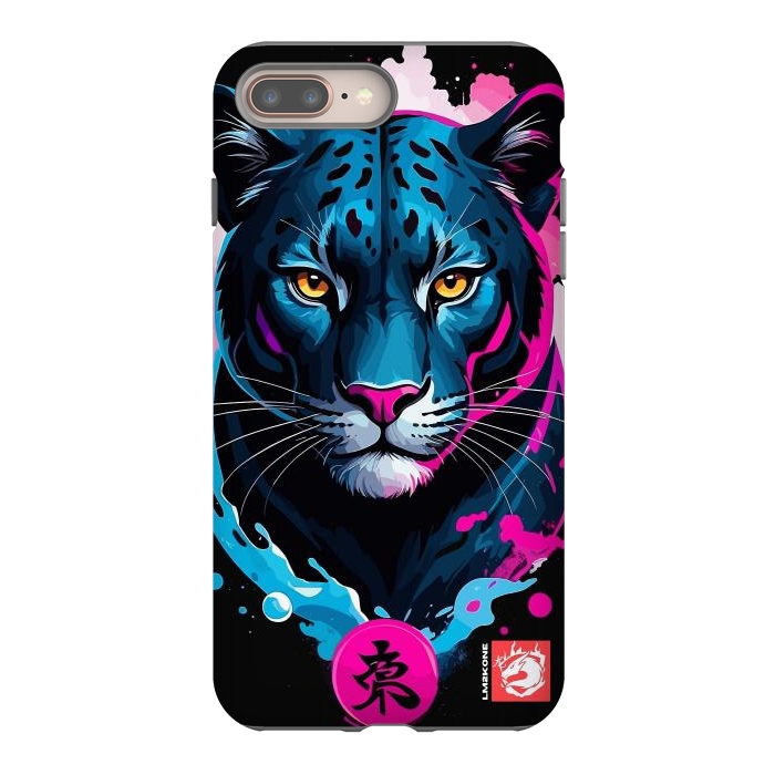 iPhone 7 plus StrongFit Blue and Pink Panther by LM2Kone