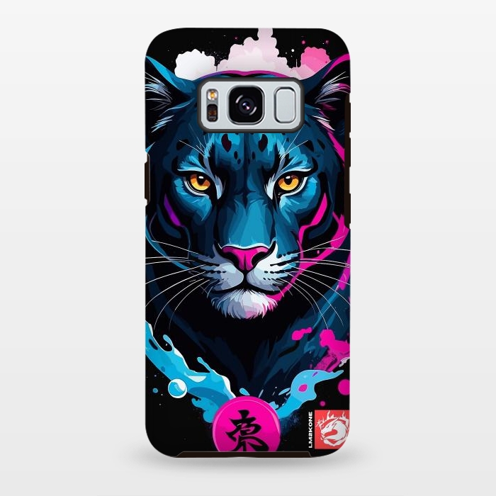 Galaxy S8 plus StrongFit Blue and Pink Panther by LM2Kone