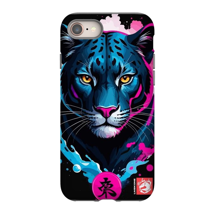 iPhone 8 StrongFit Blue and Pink Panther by LM2Kone