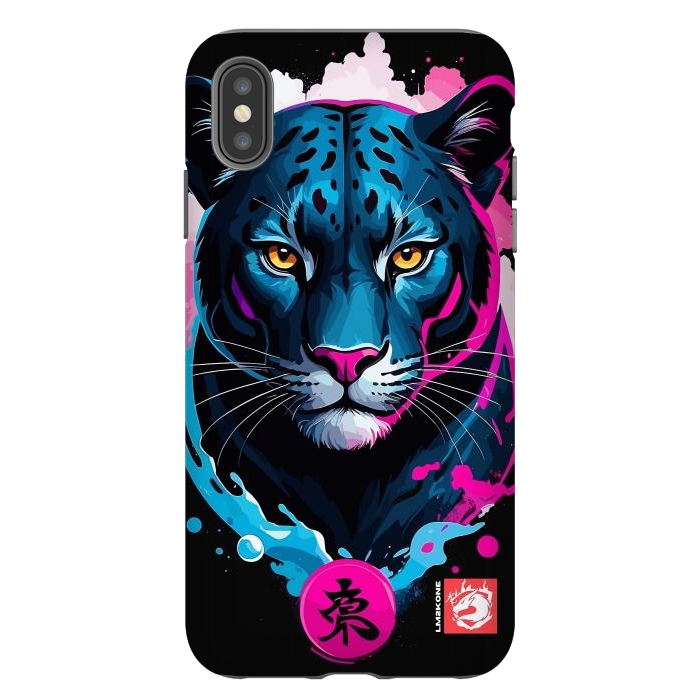 iPhone Xs Max StrongFit Blue and Pink Panther by LM2Kone