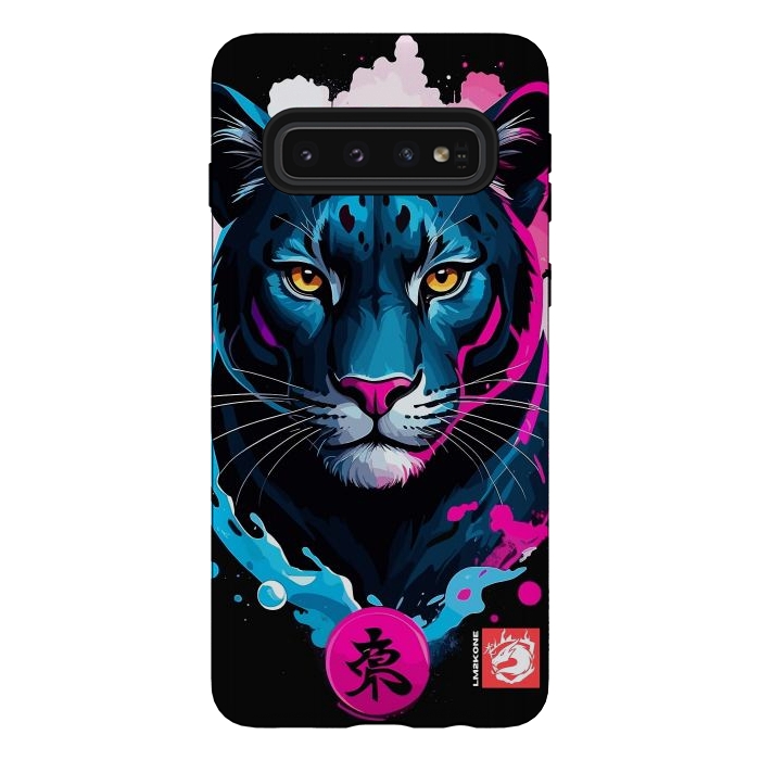 Galaxy S10 StrongFit Blue and Pink Panther by LM2Kone