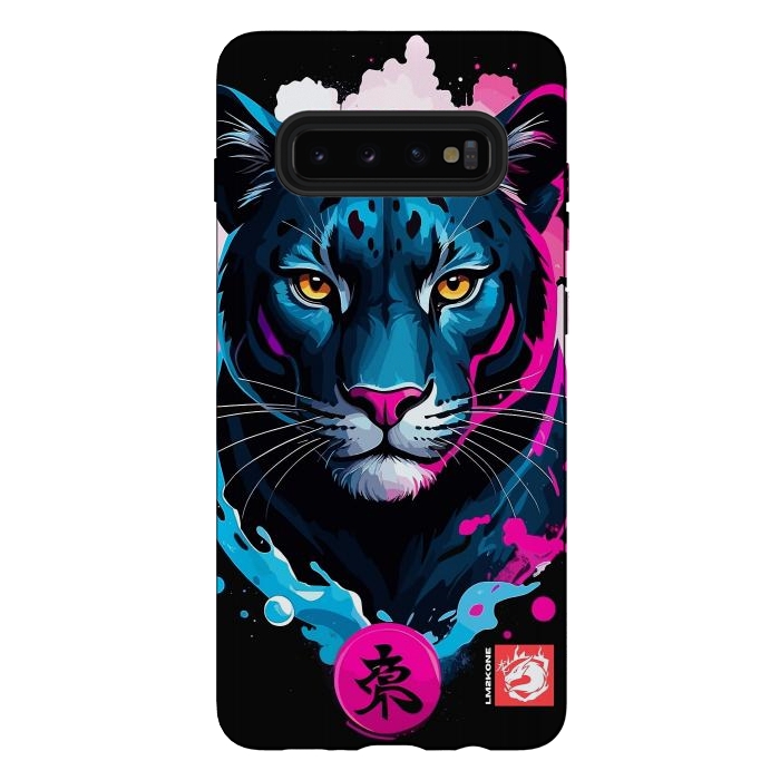 Galaxy S10 plus StrongFit Blue and Pink Panther by LM2Kone