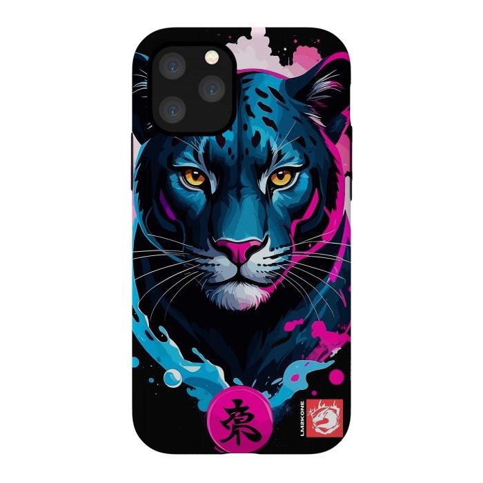 iPhone 11 Pro StrongFit Blue and Pink Panther by LM2Kone