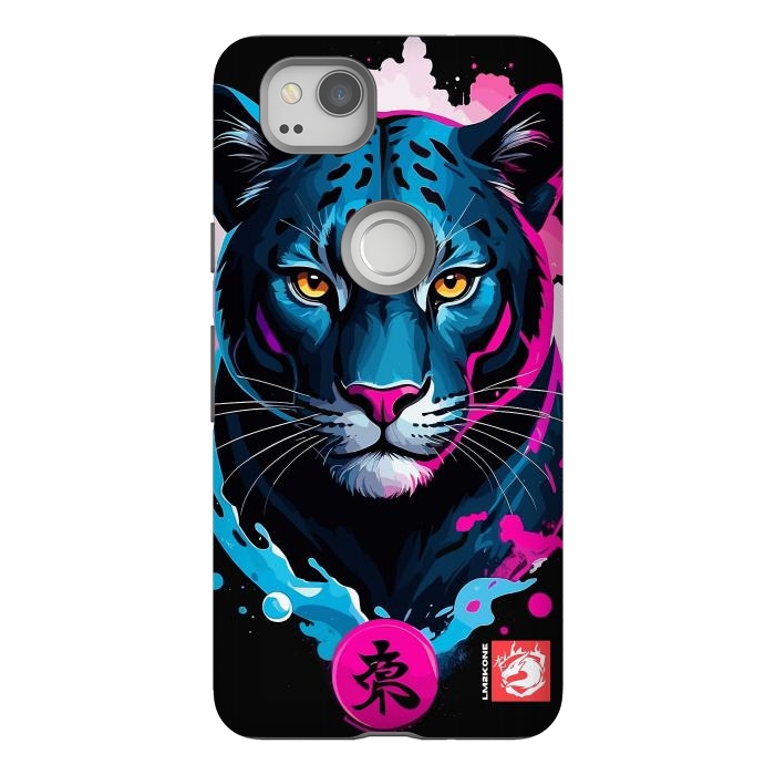 Pixel 2 StrongFit Blue and Pink Panther by LM2Kone