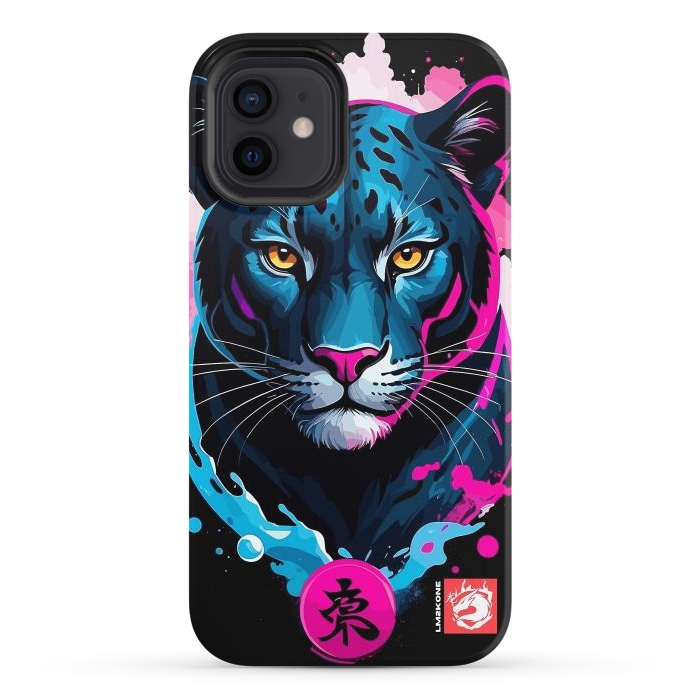 iPhone 12 StrongFit Blue and Pink Panther by LM2Kone