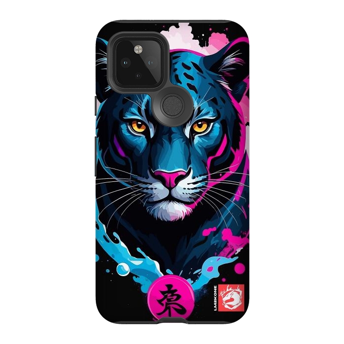 Pixel 5 StrongFit Blue and Pink Panther by LM2Kone